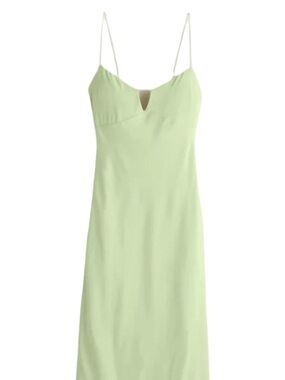 ABERCROMBIE & FITCH Midi Slip Dress - Green